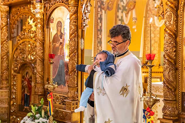 fotograf botez la biserica